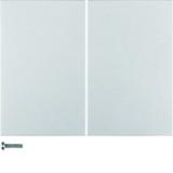 BERKER K.5 Przycisk podwójny aluminium lakierowana 85142177 HAGER