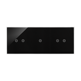 Simon 54 Touch Panel dotykowy S54 Touch 3 moduły 2 pola dotykowe poziome + 1 pole dotykowe + 2 pola dotykowe poziome zastygła lawa DSTR3212/73 KONTAKT
