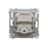 Simon 55 Gniazdo schuko ze zintegrowaną ładowarką 2xUSBA Aluminium mat TGSZ1ZUSB2AA.01/143 KONTAKT