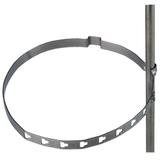 Wspornik do drutu 8 mm z obejmą PS do rury spustowej, stal nierdzewna NIRO