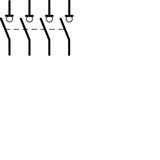 Modułowy rozłącznik izolacyjny z możliwością wyzwalania 4P 40A 400VAC wyposażony w styk pomocniczy S