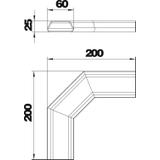 KH DU  6025 90, Kolanko poziome 90°