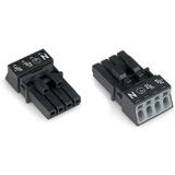 WINSTA MINI gniazdo 4-torowe czarne