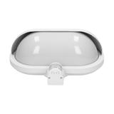 MUSAM, oprawa ogrodowa z czujnikiem ruchu 180st, 1x60W, E27, IP44, z przesłoną, plastik, biała LF-1/W ORNO