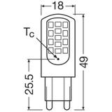 Lampa LED BASE SPECIAL PIN CL 40 non-dim 4.2W/827 G9 LEDVANCE - opk. 5 szt