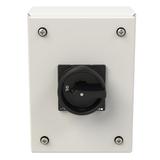 P1-32/SE1/SVB-SW/N Rozłącznik 32A 3P+N w obudowie ze stali nierdzewnej rączka czarna z blok. 197359