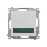 Simon 55 Sygnalizator świetlny LED – światło zielone 230V Aluminium mat