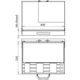 Kufer z blachy stalowej, pusty do uziemiacza TI