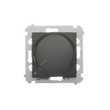 Simon 54 Ściemniacz obrotowy dwubiegunowy do LED ściemnialnych 230V 5-215W czarny *Wymagana instalac