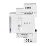 Programator czasowy wyłącznik LCD cyfrowy 52 programy na szynę ORNO