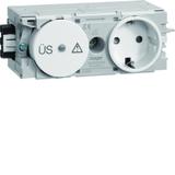 tehalit.WA Gniazdo SCHUKO z ogranicznikiem przeciwprzepięciowym WAGO C-profil bi