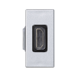 Simon Connect Płytka K45/2 adapter HDMI-HDMI 225x45mm + wkład aluminium K129B/8 KONTAKT