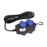 Przedłużacz warsztatowy bryzgoszczelny IP44 4 gniazda (2+2) (schuko) IP44 przewód gumowy H05 OR-AE-1