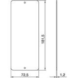 APMT5/0, PŁYTKA POKRYWOWA, 182X72.5MM