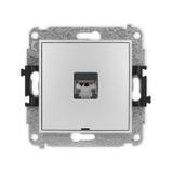ICON Mechanizm gniazda komputerowego pojedynczego 1xRJ45, kat. 5e, ekranowany, 8-stykowy, bez pola o