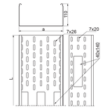 KAP150H110/3 Korytko 1,5 mm