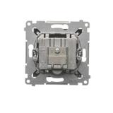 Simon 54 Gniazdo antenowe R-TV przelotowe tłumienie TV i R 10 dB antracyt