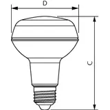 Żarówka LED 4W=60W 345lm 2700K barwa ciepła LEDspot 4-60W R80 E27 827 36st. PHILIPS