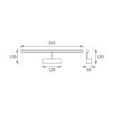 Oprawa dekoracyjna SMD LED KANARYA-12 CHROME 4200K