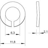 DIN 128 A M6 V4A, Podkładka sprężysta