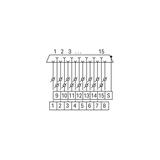 moduł przejściowy ze złączem żeńskim D-Sub 9-torowy