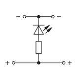 Złączka 2‑piętrowa 2,5mm2 z LED szara TOPJOBS 2002‑2221/1000‑434 /50szt./ WAGO