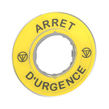 Harmony XB4 Etykieta do ESTOP /ARRET D'URGENCE/ 3D ZBY9120 Schneider