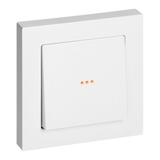 Łącznik podtynkowy schodowy z podświeleniem Malta, 10A, 250V, WP-5M/S, biały FMS-102/P/W ORNO