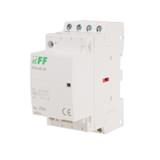 Stycznik modułowy, montaż na szynie styki 4NO, 25A