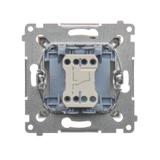 Simon 54 Łącznik schodowy bez piktogramu 10A 250V szybkozłączka brąz mat DW6.01/X/46 KONTAKT