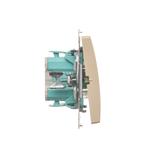 Simon Basic Przycisk światło z podświetleniem LED na 24V 10A 24V szybkozłączka beż