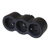 ROZGAŁĘŹNIK 3X2P+Z FRONTOWE - CZARNY/GRAFITOWY, Legrand