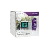 Gniazdo ogrodowe KAMIEŃ 4x2P+Z (schuko) kabel gumowy H07RN-F 3x1,5mm2 3m 2 tryby pracy: automaty OR-