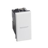 AXOLUTE - Przycisk jednobiegunowy NO 10A (zaciski śrubowe) 1 moduł AXIAL biały, Bticino