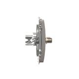 Simon Basic Gniazdo antenowe typu ''F'' podwójne stal inox BMAF2.01/21 KONTAKT