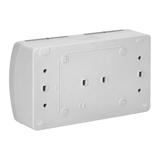 Gniazdo podwójne 2x2P+Z Schuko AQUATIC IP44 szary-grafit OR-OE-7106(GS)/GR ORNO