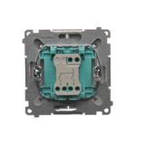 Simon Basic Łącznik świecznikowy 10A 250V szybkozłączka stal inox BMW5.01/21 KONTAKT