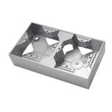 AS Puszka instalacyjna podwójna - kolor srebro