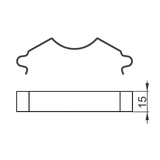 SU Uchwyt sprężysty 1,0 mm