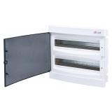 Rozdzielnica podtynkowa 2x18 drzwi transparentne ECM 2x18PT-s 001101087 ETI