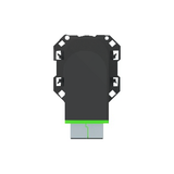 Simon 100 Złącze optyczne / światłowodowe duplex SC/APC (mechanizm bez ramki montażowej) czarny mat