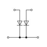 TOPJOBS złączka 2-piętrowa 2,5 mm2 diodowa szara