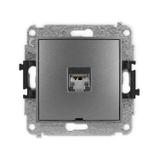 ICON Mechanizm gniazda komputerowego pojedynczego 1xRJ45, kat. 5e, ekranowany, 8-stykowy, bez pola o