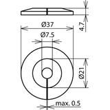 Uszczelka na drut przed spływaniem wody, tworzywo, brązowa