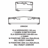 PZDDP100/3 POKRYWA DRABINKI Z ZAMKIEM 1.5 MM