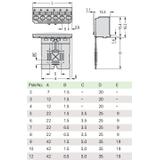 Gniazdo picoMAX raster 5mm 6‑biegunowe z płytką uchwytową 2092‑1106 /50szt./ WAGO