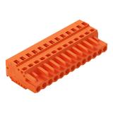 MCS-MIDI Classic gniazdo 13-bieg. pomarańczowe raster 5,08 mm /25szt./ WAGO