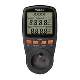 Jednotaryfowy watomierz kalkulator energii z wyświetlaczem LCD jedna taryfa wbudowany akumulator EM-