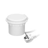 Gniazdo meblowe O8cm wpuszczane w blat z ładowarką indukcyjną ładowarką USB z 2 gniazdami A i C pr O