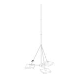 Maszt odgr. wolnostojący na trójnogu h=6m fi 33,7/18/16/10 podst. 3x40kg